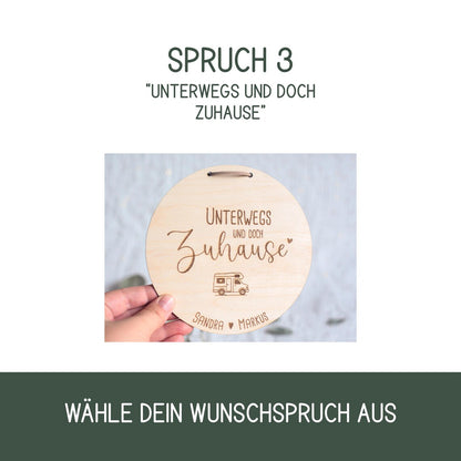 Personalisiertes Holzschild für Campingliebhaber