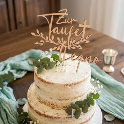 Cake Topper Zur Taufe