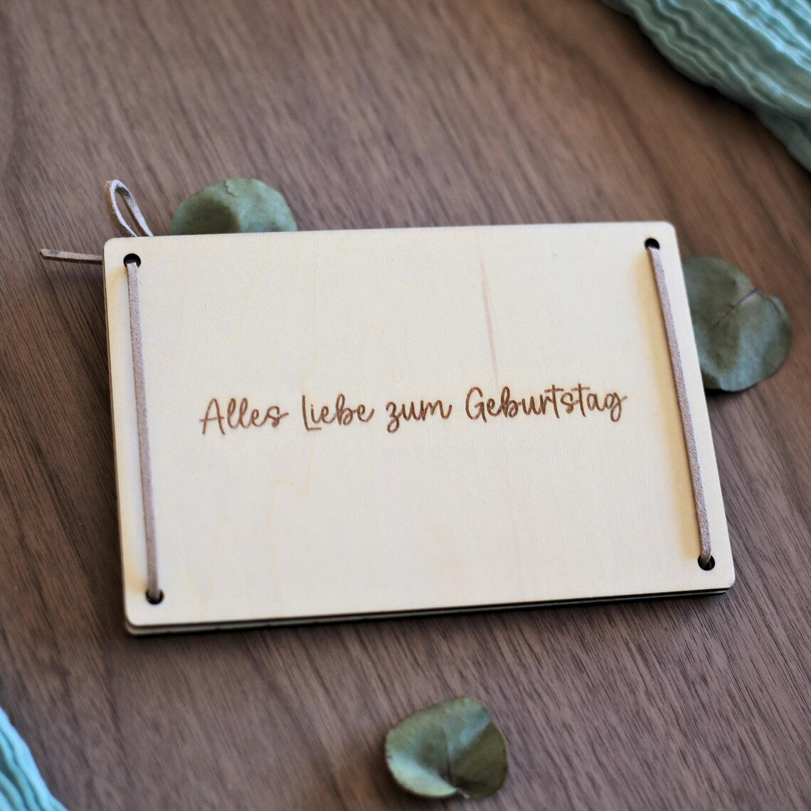 Geldgeschenk aus Holz „Gönn dir“