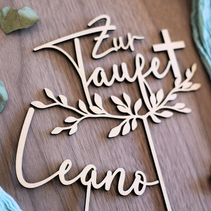 Cake Topper Zur Taufe