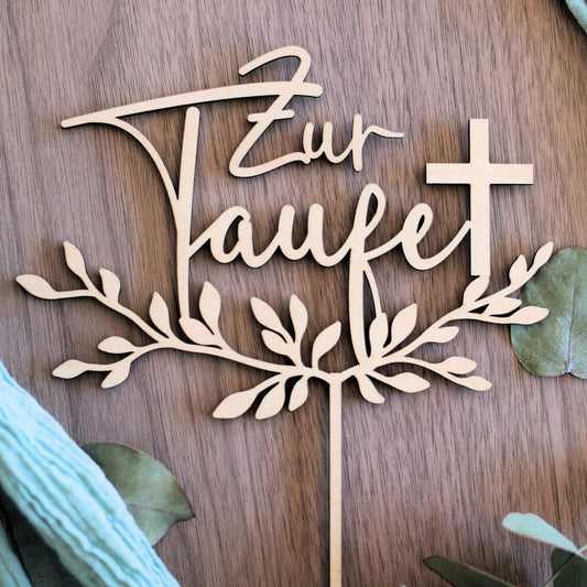 Cake Topper Zur Taufe