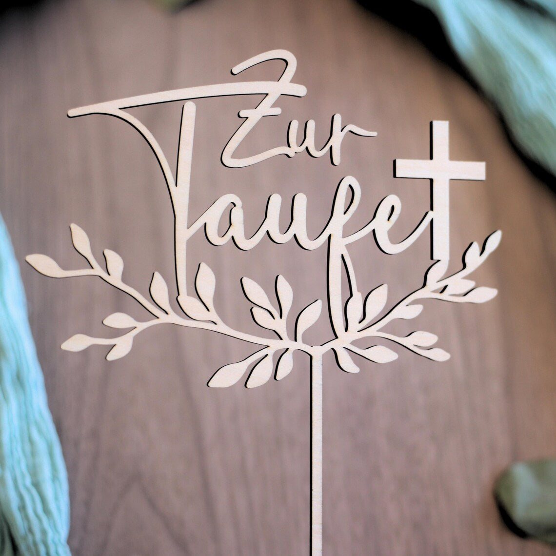 Cake Topper Zur Taufe