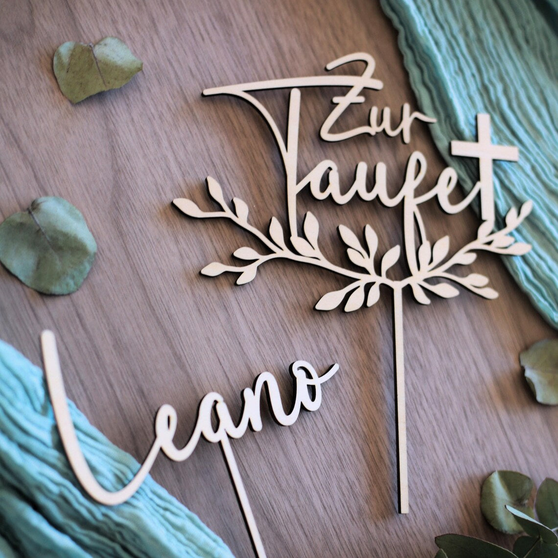 Cake Topper Zur Taufe